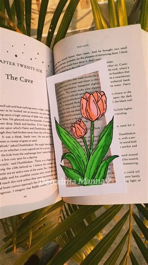 DIY transparent bookmark idea #craftideas #diybookmark