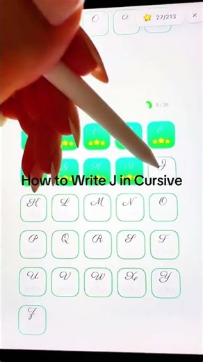 How to Write the Letter 'J' in Cursive