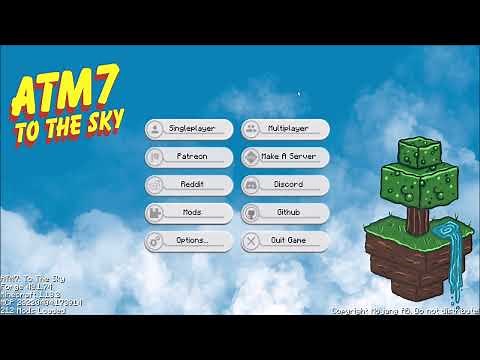 ATM7 Skyblock Ep1 Starting Out