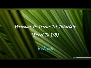 Talend - Import data from Excel sheet to Postgres Database Table