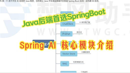 Spring AI 架构介绍：AI Model、RAG、向量数据库概述【Java后端首选SpringBoot】：第13站