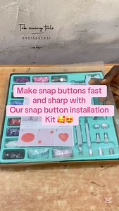 💗Snap button installation kits will ease your stress helping you, all kinds of snap buttons, press buttons and smallest size of eyelet (size 22) The snap button installation kits comes with : Snap button plier, Awl, Screwdriver with some snap buttons, press buttons and eyelet rings. This equipment would help you set up and help you make your snap button better at the comfort of your home. Snap buttons are kind of buttons that are easily accessible and very comfortable in dresses by added a vibr