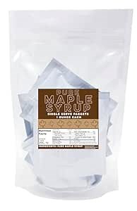 Pure Maple Syrup Packets Single Serve Pack of 12 - Individual Syrup Packets Single Serve, Pancake Syrup Packets, Breakfast Syrup Portion Control, Travel size, Energy Shots, Quick Energy, 1 Ounce Packets
