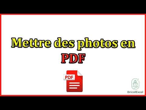 Comment mettre des photos en pdf