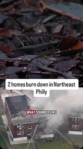 Four people were displaced after a fire caused a twin home building to collapse in Northeast Philly on Friday. Link in bio. #philly #philadelphia #fire #northeastphilly | NBC10 Philadelphia