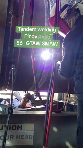 Pinoy pride tandem welding #constructionlife #piping