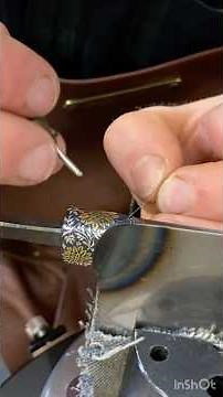 Making a knife fit for a king #gold #silver #koftgari #king