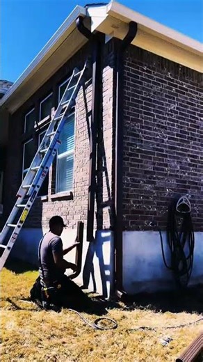 Downspout Repair #guttermaintenance #gutterinstallation #malandro #yanez #fyp