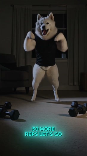 Your dog is secretly a bodybuilder 🏋️‍♂️💪 #DogGym #SecretLifeOfPets #FunnyAnimals #GymMotivation