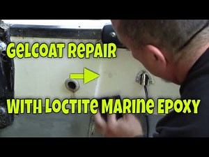How To Repair Small Transom Holes and Chipped Gelcoat With Epoxy Patch