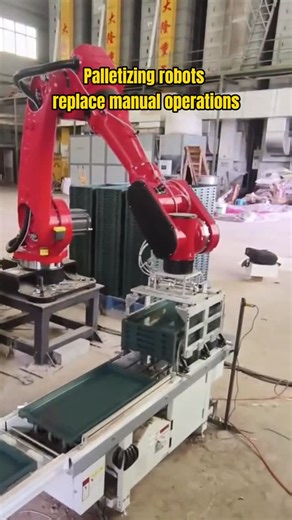 Peter Peng | Palletizing robot#Palletizing robot#Industrial robot#Automated production | Instagram