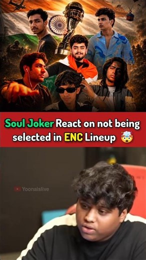 Soul Joker React on ENC Lineup 😱 Reply not being selected by selectors 😳 #esports #bgmi #gaming