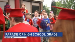 3.7K views · 35 reactions | Before Tuesday night's graduation, the Durant High School Class of 2021 walked through the hallways of grade schools to the cheers of those who will follow in their footsteps. | KTEN | Facebook