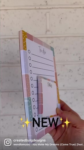 ✨NEW✨ To do notepad and notes sticky notes! Shop createdbylgdesigns.Etsy.com #notepad #notepads #customnotepad #notepadvendor #stickynotes #postitnotes #etsysmallbusiness