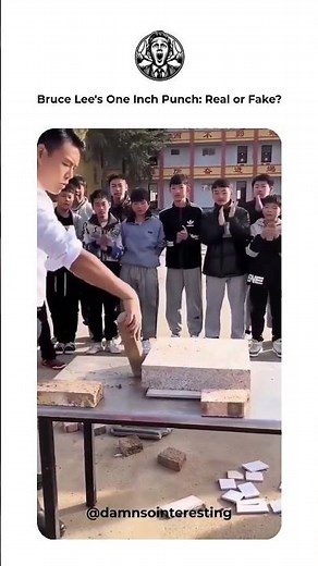 A detailed demonstration of Bruce Lee's renowned "one-inch punch"