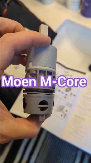 Moen M-Core shower valve installation 🤙#moen #plumber #plumbing