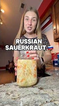 Russian sauerkraut or fermented cabbage 🇷🇺🫙 #russianfood
