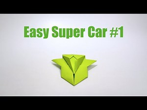 Origami Easy Super car #1 | Easy Paper Racing car