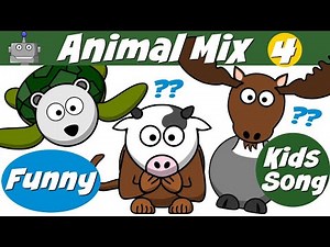 Animals mix | Funny | kid's song | #learning