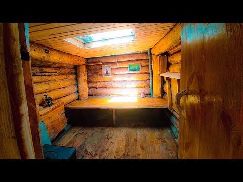 Building a house underground from start to finish 1 year in 40 minutes. Best Dugout - Short version