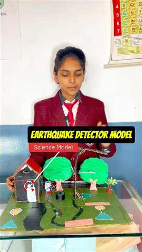 Innovative Science Project 🌟 | Earthquake Detector Model | G21 School #science #shorts