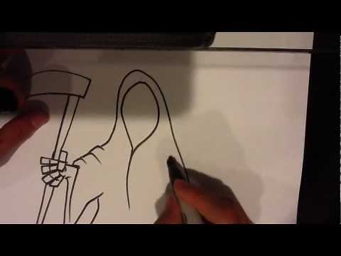 How to Draw Death - Easy Things To Draw