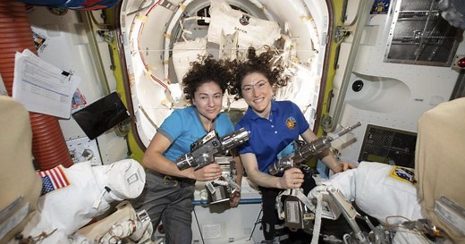 Trump talks to astronauts during spacewalk