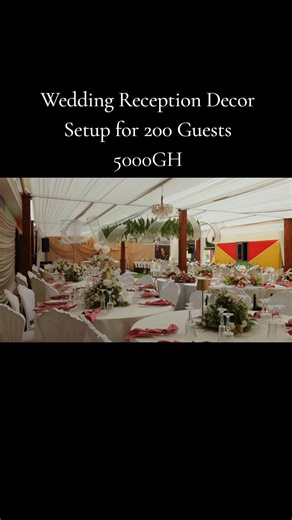 Ernest & Audrey's Stunning Wedding Reception Setup