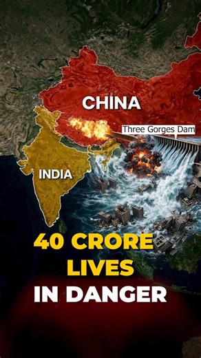 What If India Attacks China’s Three Gorges Dam? 😳 #shorts #mapanimation #viralshorts