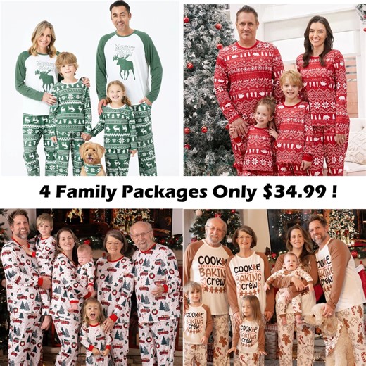 Celebrate Christmas in style — together! ❤️ These Family Matching Xmas Pajama Sets are the perfect way to bring warmth, laughter, and festive cheer into your home this holiday season. 🎄 Adorable allover Xmas tree print for a classic holiday look 🧦 Matching Christmas socks included for extra fun 👨‍👩‍👧‍👦 Available for the whole family — men, women, kids & baby 🌙 Soft, breathable fabric for cozy nights and comfy mornings 📸 Perfect for Christmas Eve, photos, and gift giving! ✨ Limited-Time O