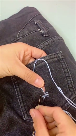 How to repair your jeans | Best jeans Sewing tips #embroidery #repairable #jeans #sewinghacks