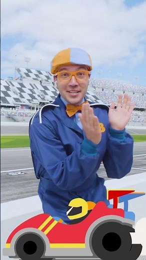 Blippi Goes CRAZY at the Racetrack! #racecar #blippi