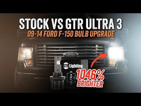 Brightest LED Headlight Bulbs EVER for 09–14 F-150? GTR Ultra 3 LED Is 1,046% Brighter!