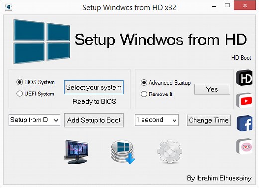 تثبيت الويندوز من الهارد Setup Windows from HD بدون فلاشة أو اسطوانة 2023
