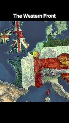 World War 1 with National Flags: The Western Front