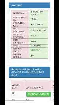 ITBP Head Constable Telecommunication Admit Card 2025 Released | ITBP HC Telecom Admit Card |#itbp