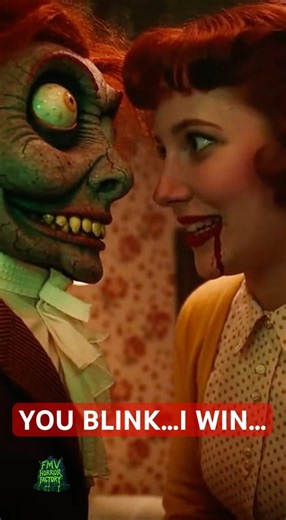 YOU BLINK..I WIN... #horror #scary #creepy #retro #fmv