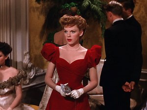 Judy Garland’s Iconic Red Christmas Dress in Meet Me in St. Louis (1944) - FASHION SIZZLE