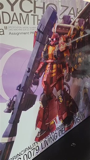 Psycho Zaku Ver. Ka One of my all time favorite kits. I waited a long time to get this and it took a long time to build. It is very intimidating. full repaint, Delphi holographic water slide decals. I highly recommend this build! #fyp #gunpla #Zaku #psychozaku