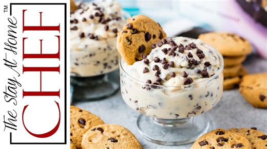 Chocolate chip cookie dough pudding
