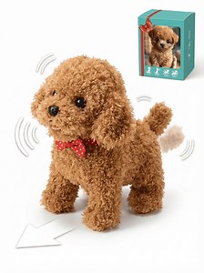 HEETLY 2026 Upgraded Robot Dog - Realistic Interactive Puppy Toy that Acts Like a Real Dog, Walks, Barks & Wags Tail, Electronic Plush Pet for Kids & Toddlers Gift