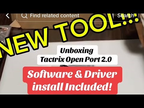 Unboxing Tactrix open port 2.0 w/ software & driver installation for PCM flash & Ecm flash