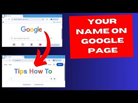 Add your Name on Google Home Page Logo