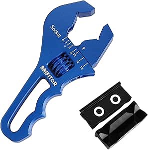 Blue AN Fittings Wrench Aluminum Adjustable AN Wrench For 3AN-16AN Hose End Fittings