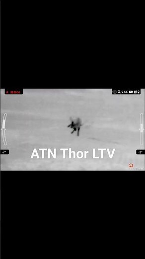 ATN thor ltv 320 100 yard shot on 9.6x #thermalhunting #coyote #predator #atn