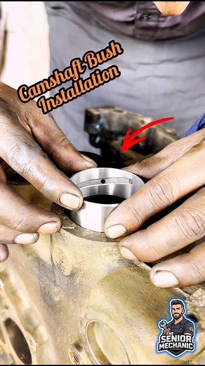 Camshaft Bush Fitting in Engine | By Senior Mechanic 🧰 #engine #mechanic #repiar #shorts #camshaft