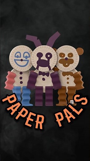 Who are the Paper Pals in FNaF? #fnaf #fnaf2 #gaming #videogames #fivenightsatfreddys