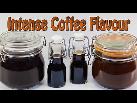 Intense Coffee Flavour - Making Coffee Syrup (Hot and Cold Brew Method) and Coffee Paste at home