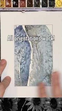 Create Watercolor Art - Guide Tutorial - How to Paint Abstract Landscape Painting #beginnerarttips