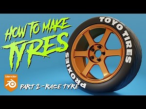 How to model a Wheel in Blender 4.0 - Making a Semi Slick Tire